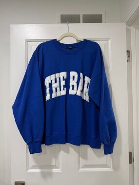The Bar Varsity Sweatshirt Royal Blue